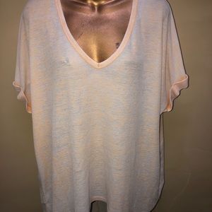 Peach love burnout waffle tie dye size m short sleeve shirt